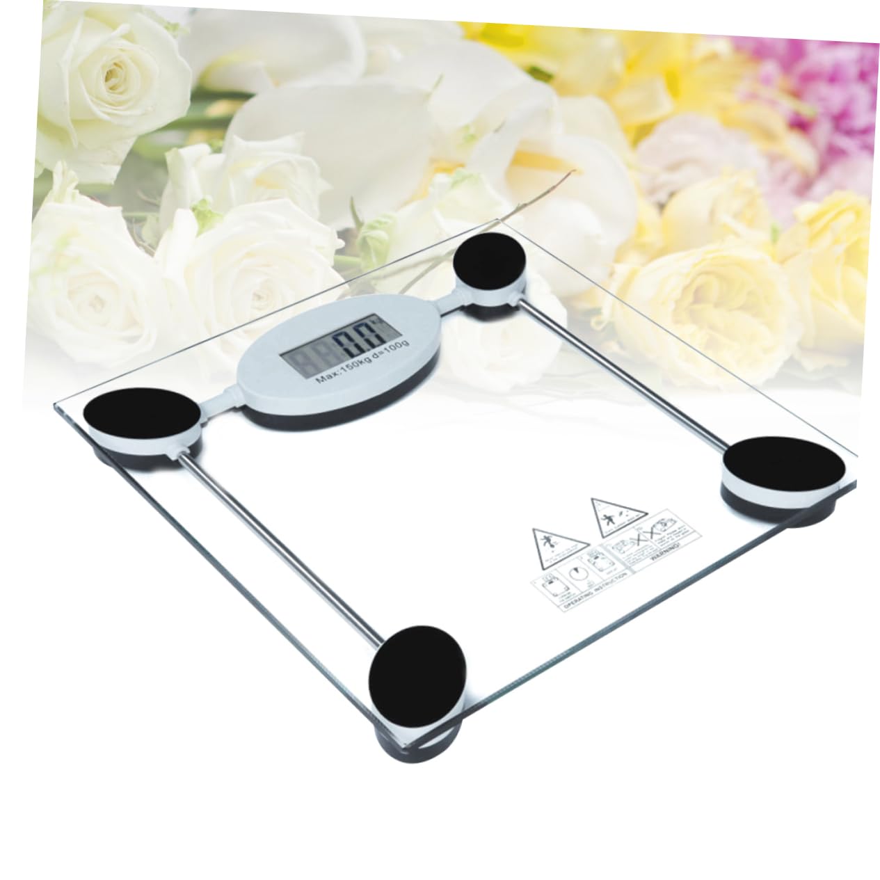 Báscula Digital de Baño 28Cm con Vidrio y Sensores de Alta Precisión para Control de Peso Corporal para Hogar y Salud Familiar