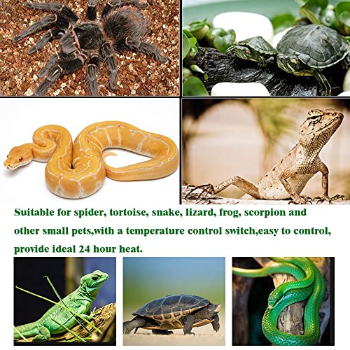Forfuture-Go 5W Reptile Heating Mat 5.9 Inch *5.5 Inch 110V -- Reptile Heat Pad With Temperature Adjustment, Terrarium Heat Mats thumb #6