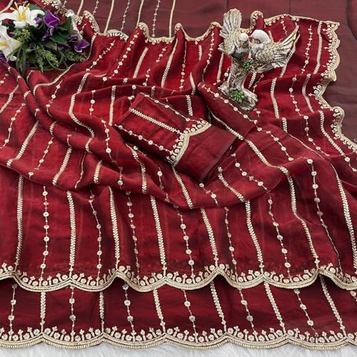 Image of Amazon Brand - Tavasya Womens Saree
