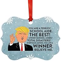 Vista 119 de Andaz Press Presidente Donald Trump Fancy Frame Recuerdo Adorno de Navidad, Regalo de broma de Técnico de Farmacia, 1 paquete, divertidas ideas