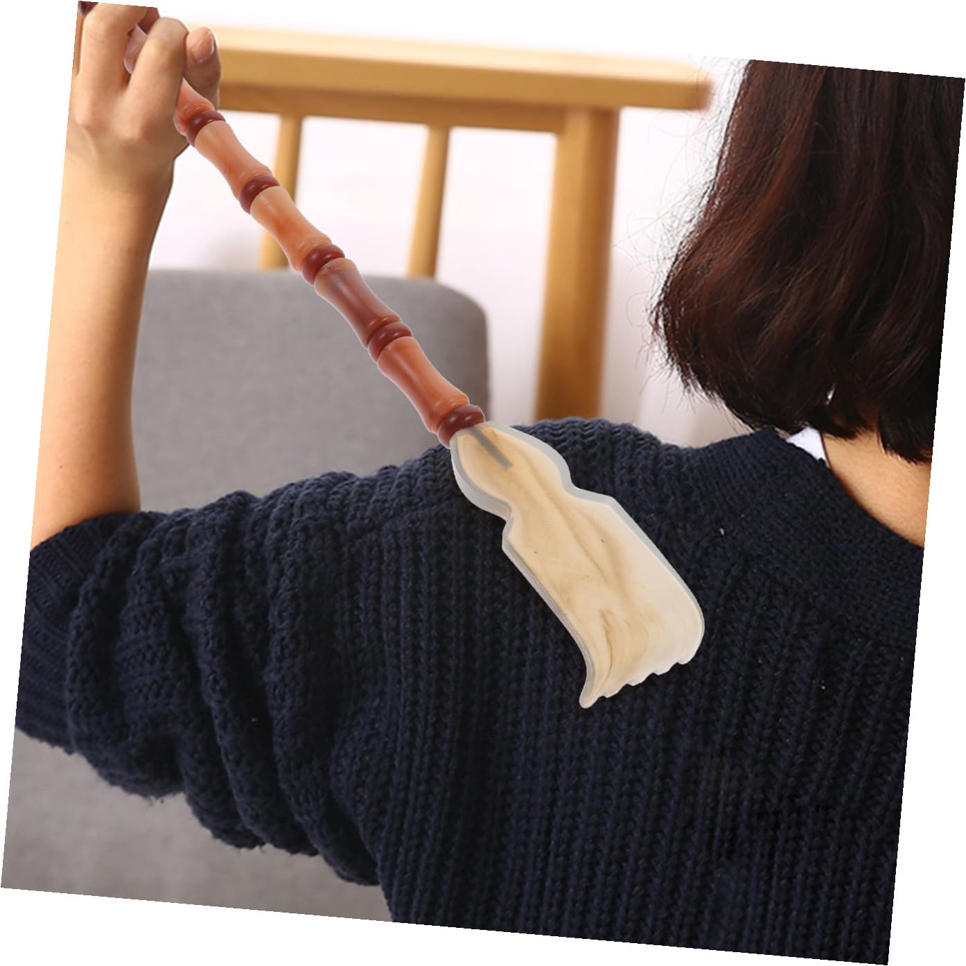Ipetboom 4stücke Portable Rückenkratzer Echtem Ochsenhorn Langer Massagegriff Für Sofortige Linderung Von Juckreiz Für Zuhause Und Unterwegs Ergonomisches Design Für Maximalen