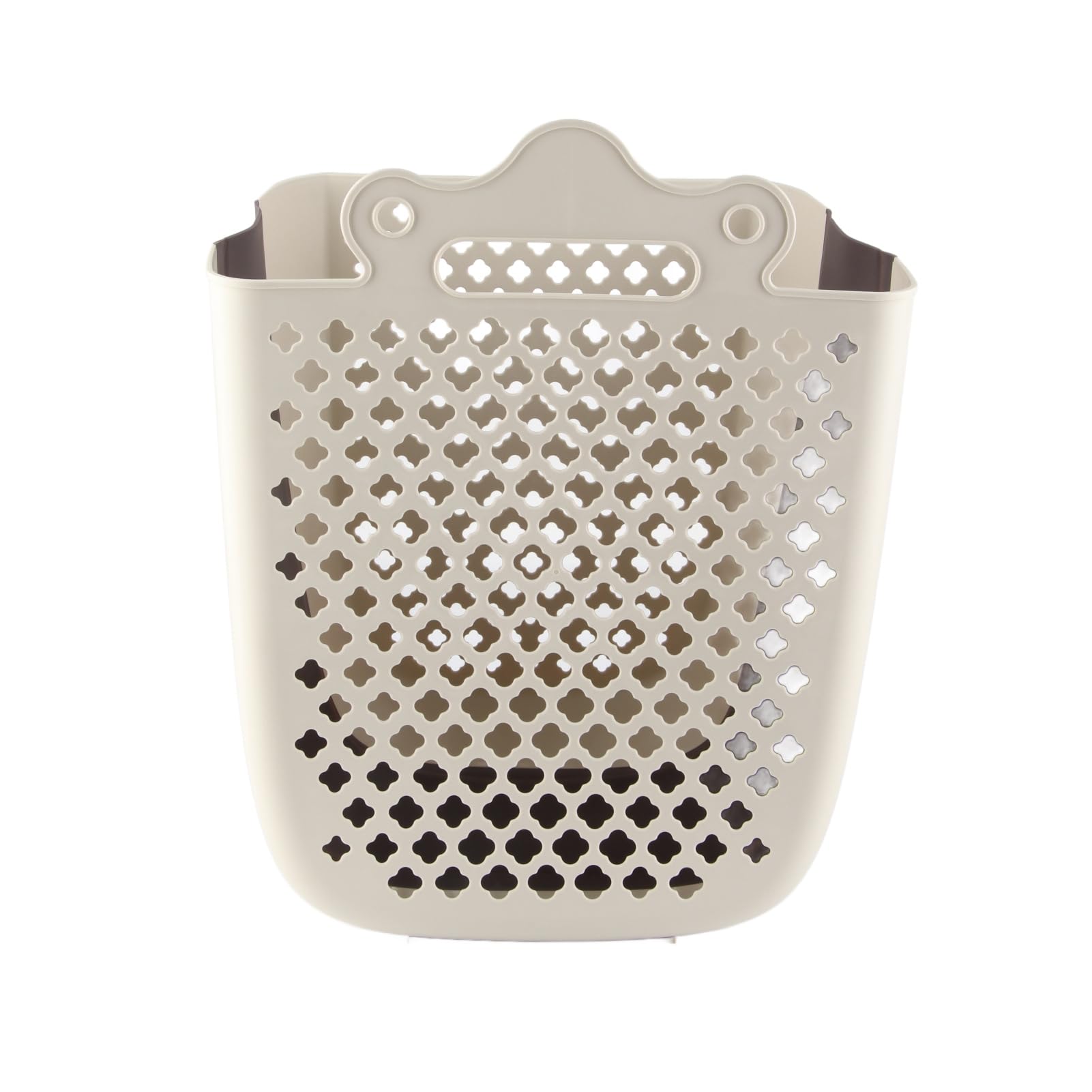 Cesto per Biancheria Appeso in Plastica, Cesto per Vestiti Sporchi Pieghevole Salvaspazio con Design a Parete, per Armadio WC del Bagno (Grande)