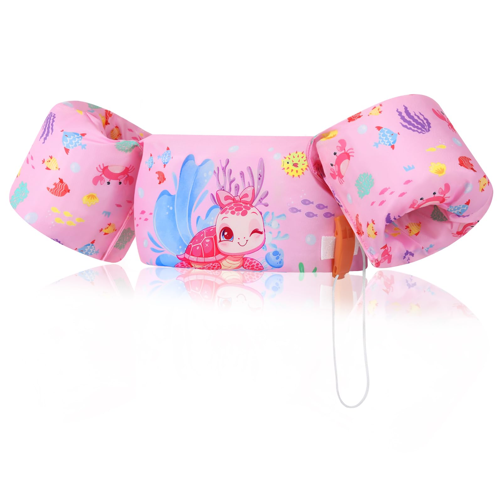MoKo Kinder Schwimmflügel, Cartoon Schwimmende Badeanzug Schwimmtraining Jacke Schwimmflügel mit Schnalle für Jungen Mädchen, 20 bis 50 lbs