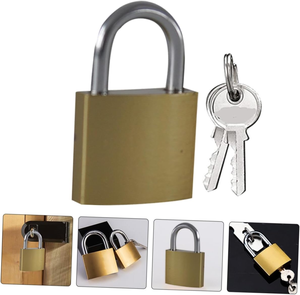 Housoutil 20pcs Padlocks with Keys Locks for Suitcases and Cabinets Compact for Tamper-Resistant Security for Maximum