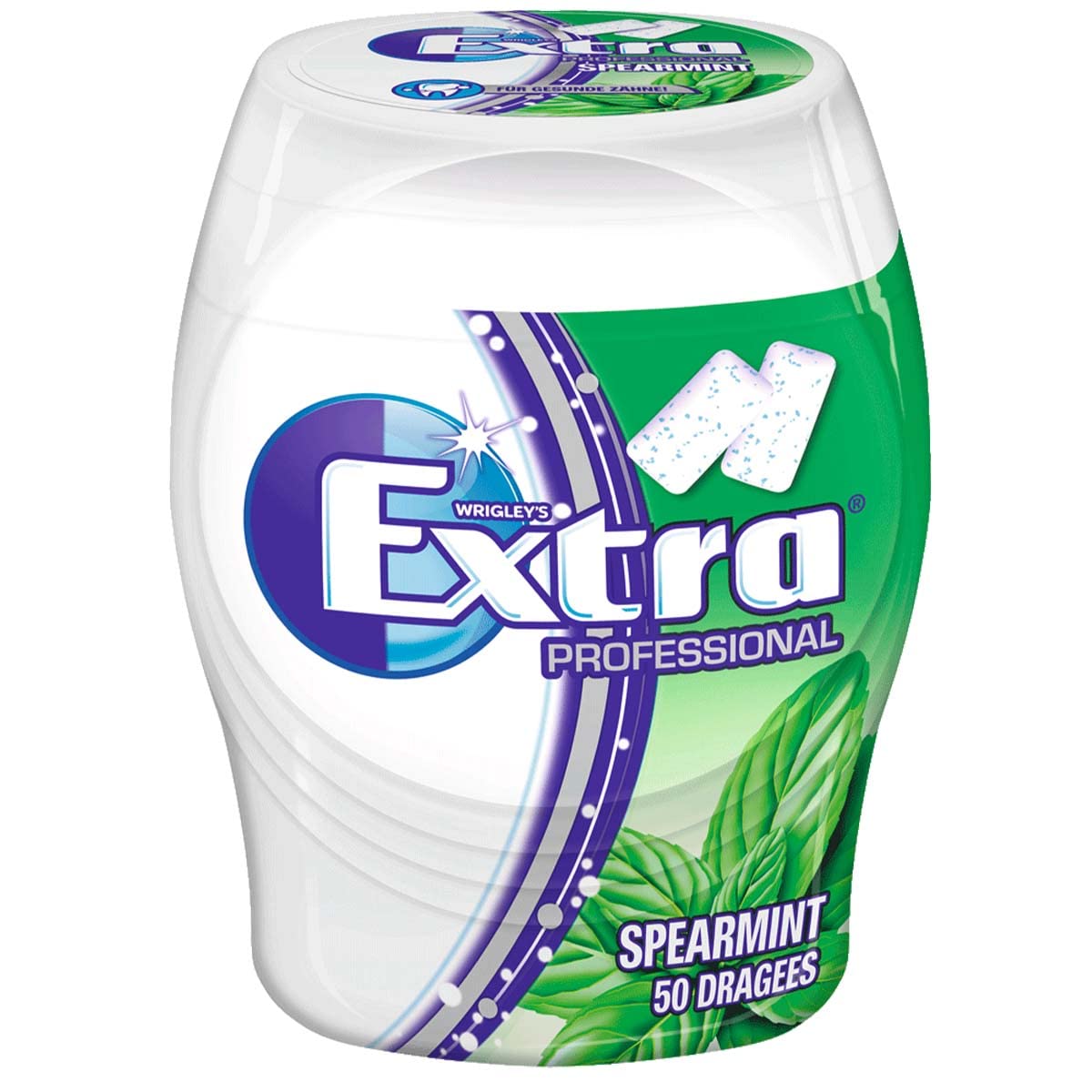 12 Dosen Wrigley's Extra Professional Spearmint ohne Zucker a 50 Dragees