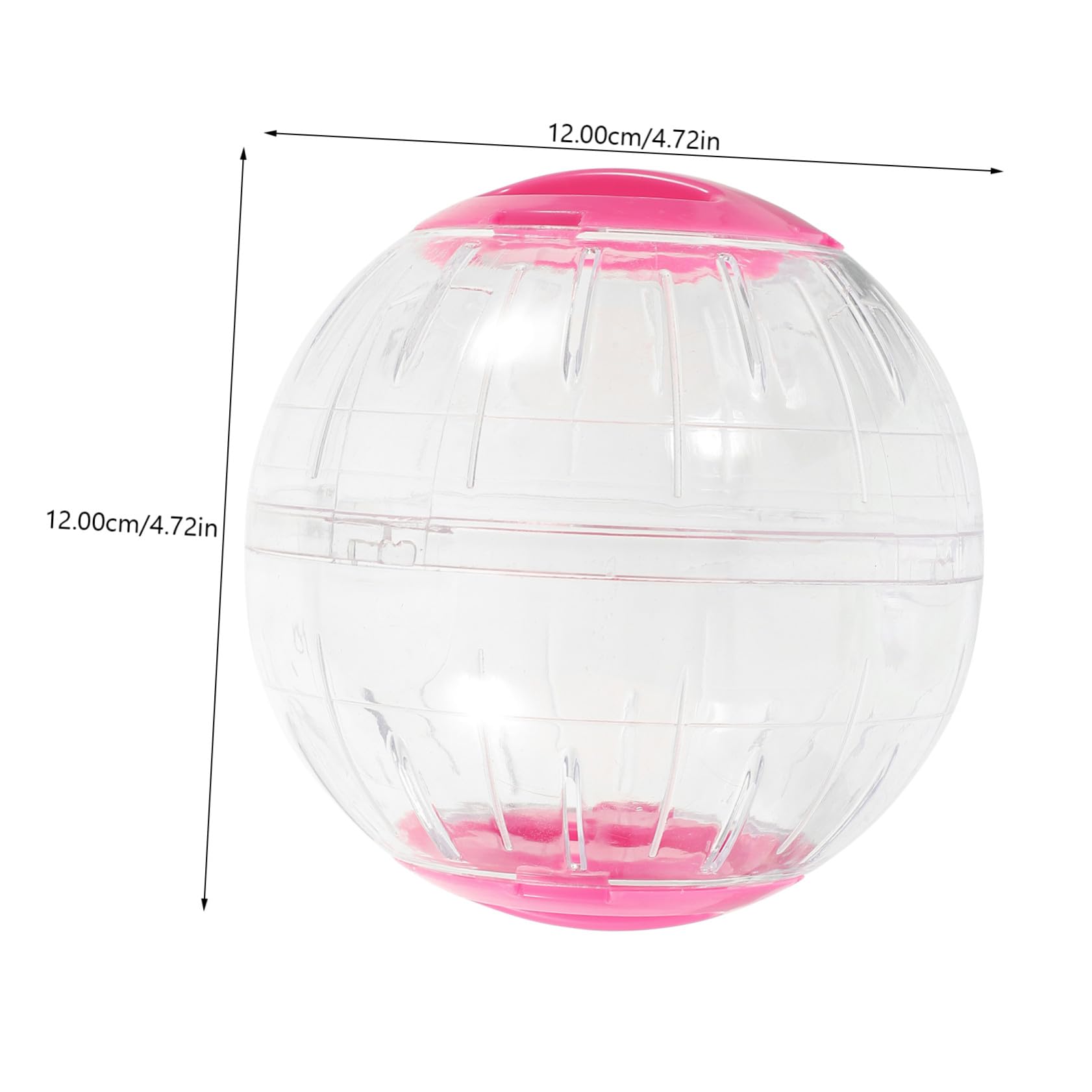 BESTonZON 4piezas Pelota para Correr para Mascotas Transparente Juguete De Ejercicio para Hámster Rueda De Juguete para Roedores para Jaulas De Mascotas Pequeñas