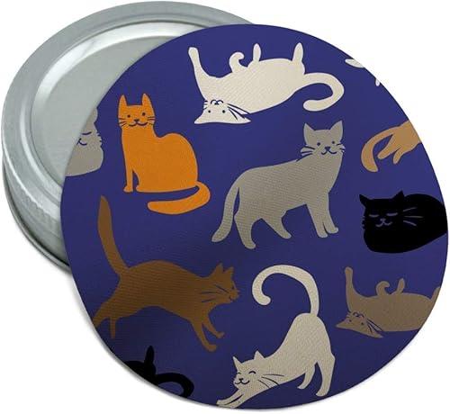 Abridor de tapa de agarre de tarro redondo de goma antideslizante con diseño de gato loco