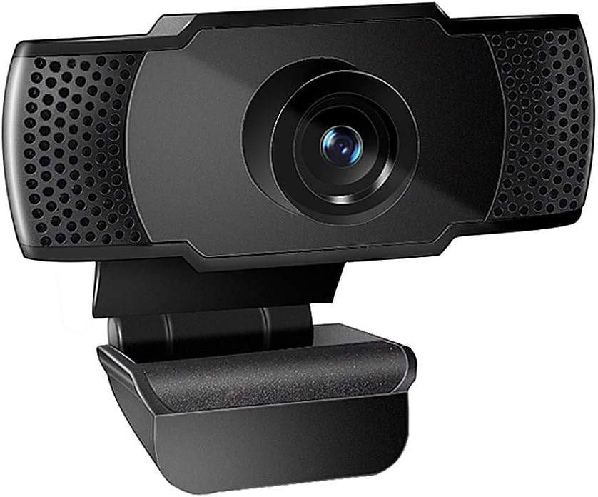 Allo 1080P HD Webcam with Microphone, Full HD Live Webcam Streaming Video Camera for Computers PC Laptop Desktop, Dual Built-in Microphones, Video Calling, Conference, Online Study (Black)