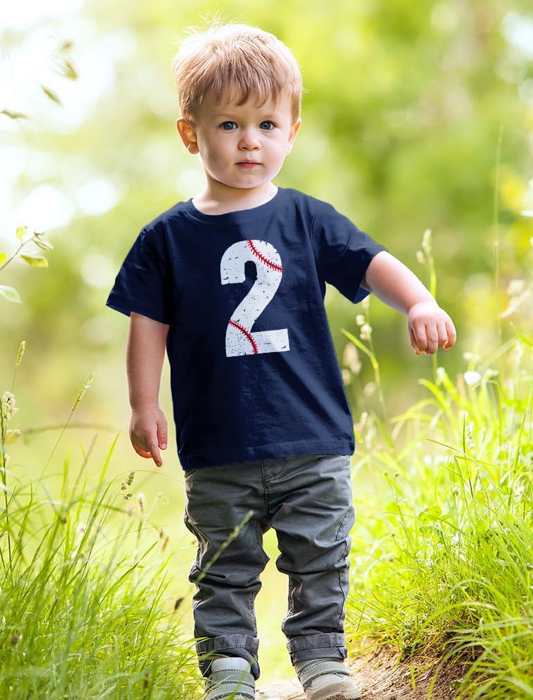 Tstars TeeStars - Baseball 2nd Birthday Gift for Two Year Old Toddler Kids T-Shirt