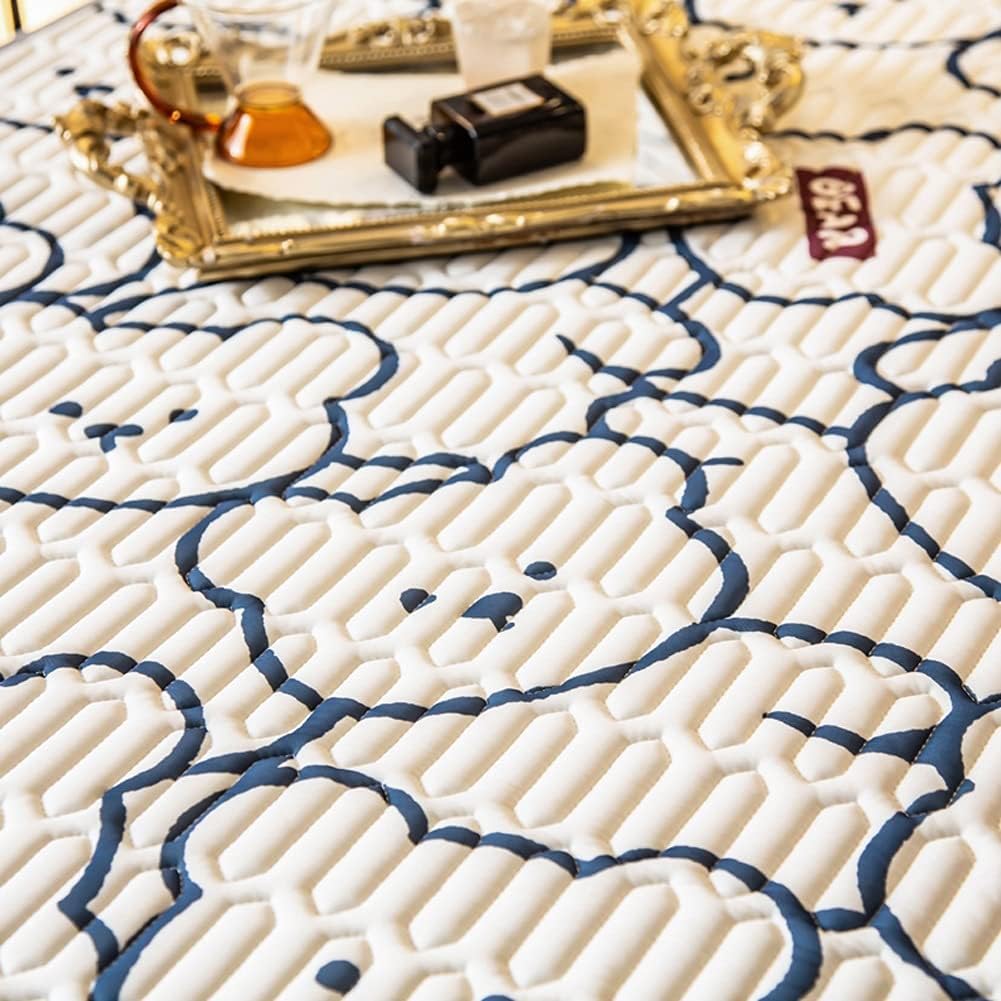 Latex Mat Three-piece Bed Sheet All-Inclusive Ice Soft Household Folding Cartoon(1.8m Bed)