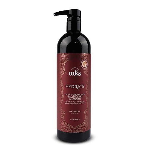Earthly Body MKS eco Hydrate Conditioner Nutre e hidrata el cabello, protege contra la rotura Aceite de argán marroquí, aceite de semilla de