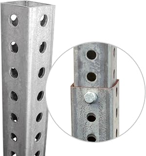 SmartSign Square Sign Post Kit - 8 ft Tall x 1.5" Galvanized Steel Post and 3 Feet Stub for Natural Ground, Made in USA