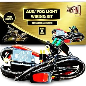 VAISHNU FOG LIGHT WIRING HARNESS KIT for Bikes - Plug & Play | With On/Off Switch | For led & Halogen Bulbs Upto 800 Watts Capacity | 100% Made in India | 1 Year Warranty