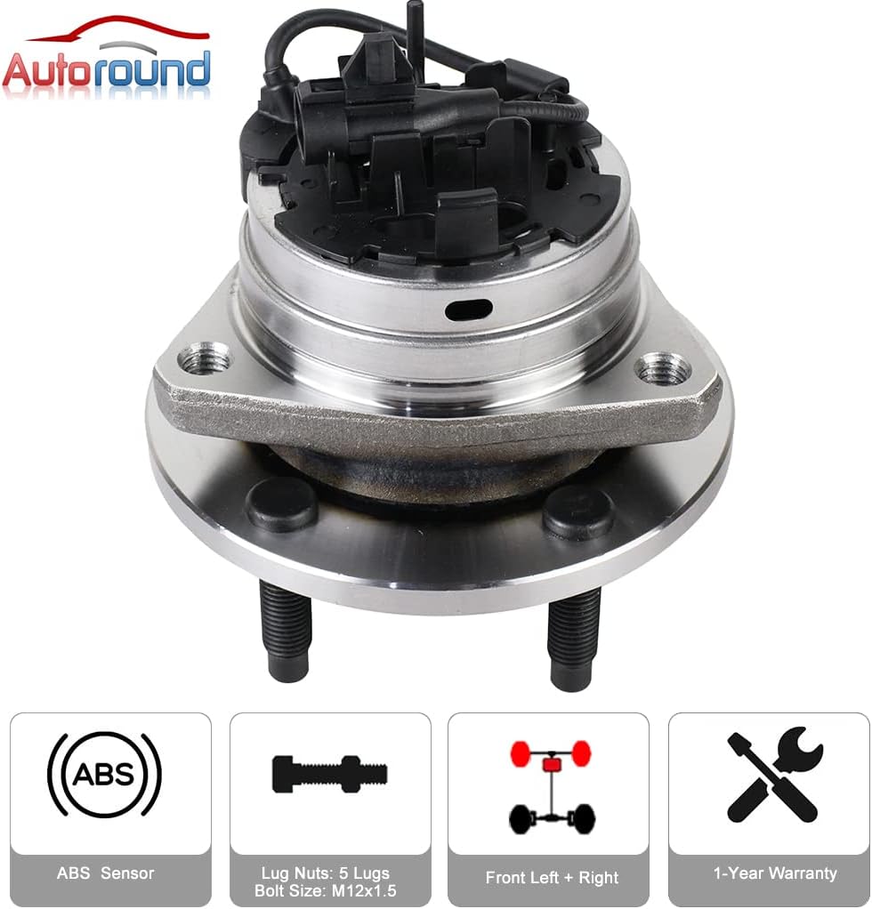 Autoround 513214 Front Wheel Hub and Bearing Assembly