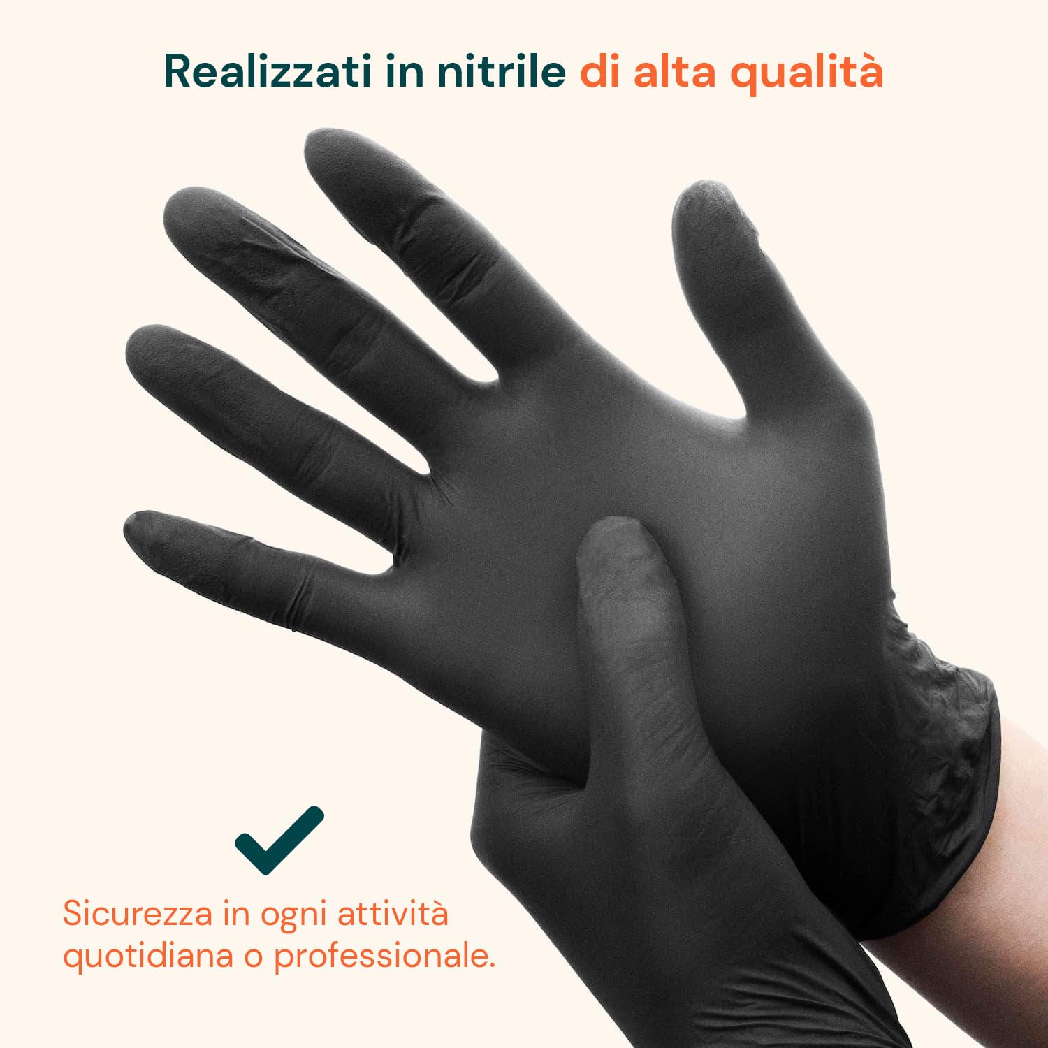 Avilia - Set 1000 Guanti Nitrile Neri Monouso Taglia L Senza Talco, Resistenti per Uso Professionale e Domestico, Presa Sicura, Facili da Indossare, Protezione Igienica per Estetica e Pulizie