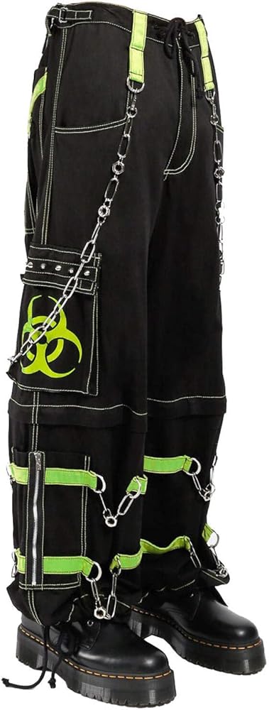 Amazon.com: Tripp Biohazard Zip Off Pants [BLACK/LIME] XS