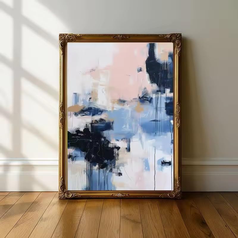 Tableau abstrait sur toile style minimaliste moderne et neutre texturé Rumlly