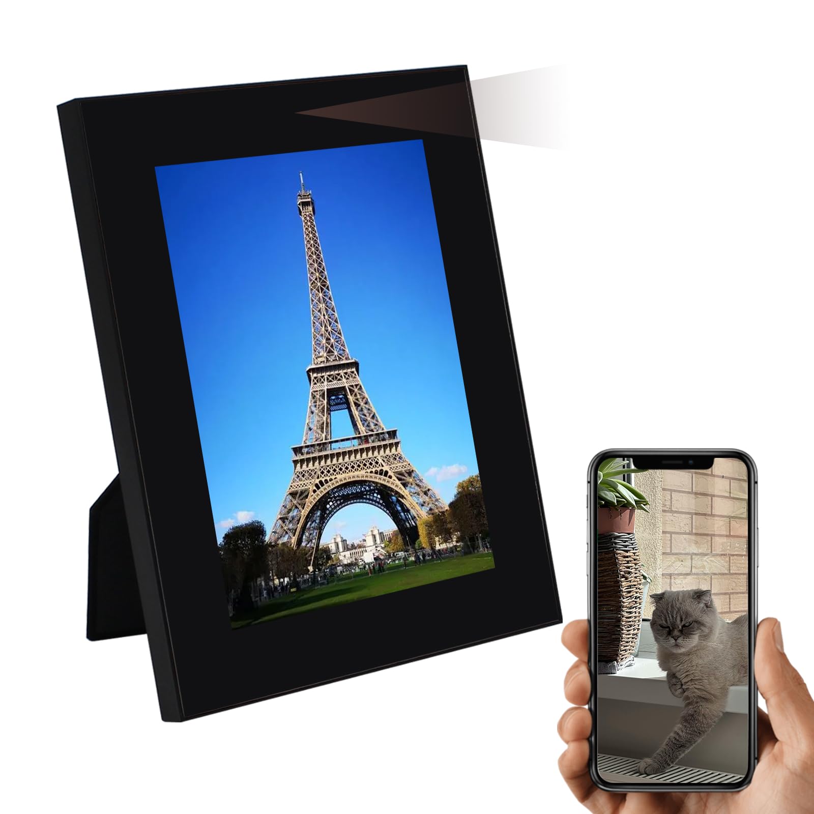 Photo Frame Camera 1080P WiFi, Motion Activated Hidden Camera Nanny Cam, Wireless Security Monitor for Home/Baby/Pet - Live Feed & Video Recording, Support iOS/Android