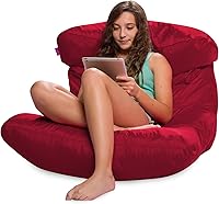 Vista 601 de Posh Creations Puf estructurado cómodo para jugar, leer y ver la televisión, Malibu Lounge, tela de lona para colorear, criaturas