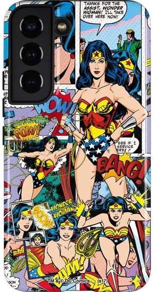 Skinit Pro Phone Case Compatible with Galaxy S22 - Officially Licensed DC Comics Wonder Woman Portrait Design