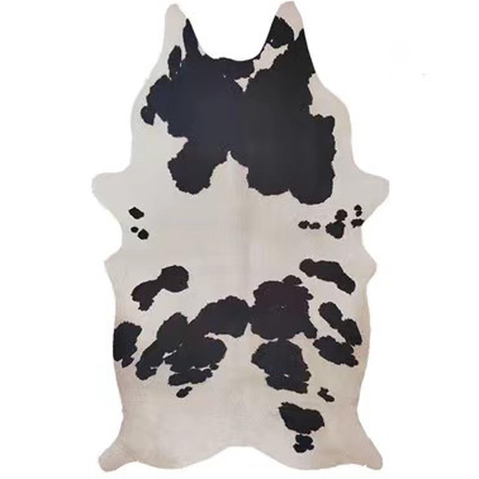 Finta Pelle di Mucca Marrone Tappeto,Tappeto in Pelle Bovina Sintetica,Tappeto in Finta Pelle Bovina,Tappeto Animalier,Tappeto Pelle di Mucca,Antiscivolo,per Camera da Letto e Soggiorno