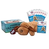 Snuggle Puppy Original Heartbeat Puppy Toy with Real-Feel Pulse & Heat Pack, Calming Sleep Aid for Puppy Anxiety, Crate Training, First Nights & New Puppy Transition - Biscuit Plus 6 Heat Packs