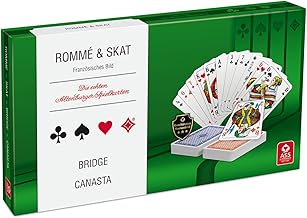 ASS Altenburger 22570188 Spielkartenkassette - französisches Bild, in umweltfreundlicher Stülpschachtel für Rommé, Skat, Bridge, Canasta