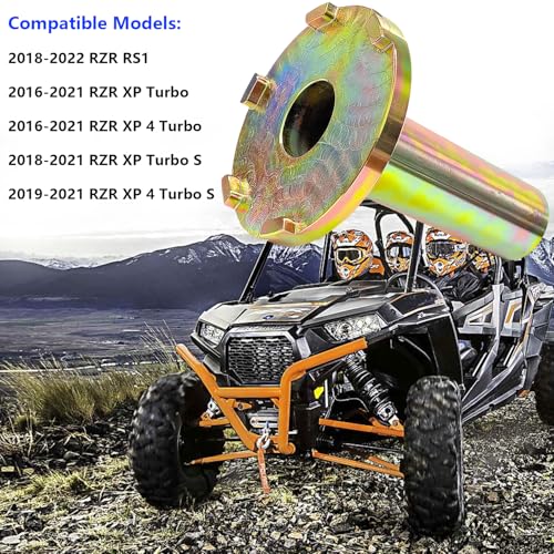 Image of Snorkel Tube Backlash Tool for Polaris RZR RS1 XP XP 4 Turbo | Transmission Snorkel Gear Tool, Zinc-Plated Steel