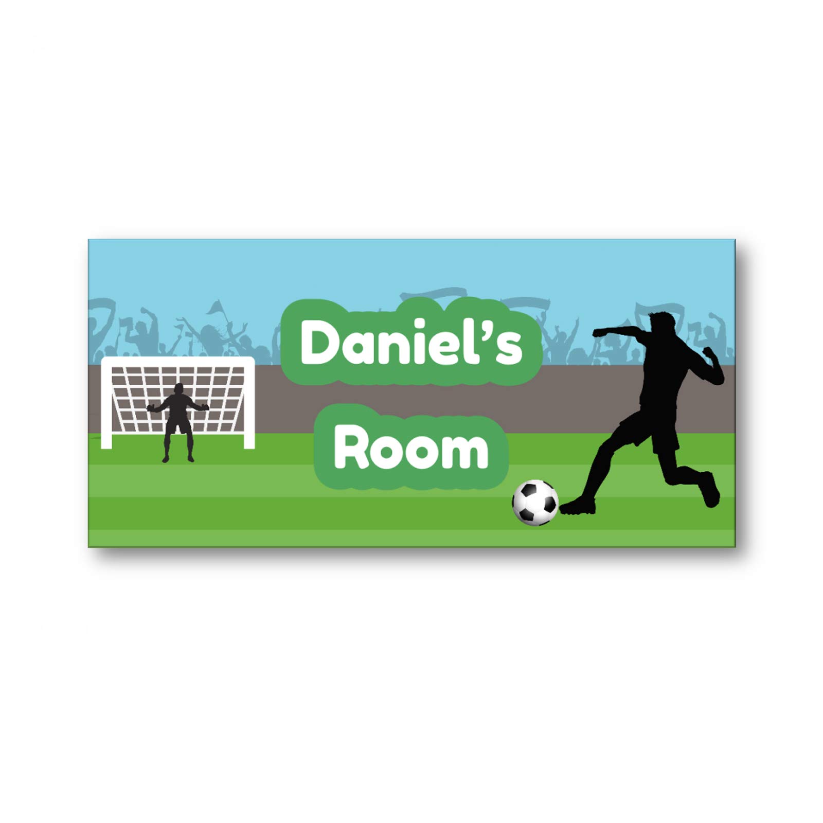 Children's Personalised Name Bedroom Nursery Door Signs - Football Design