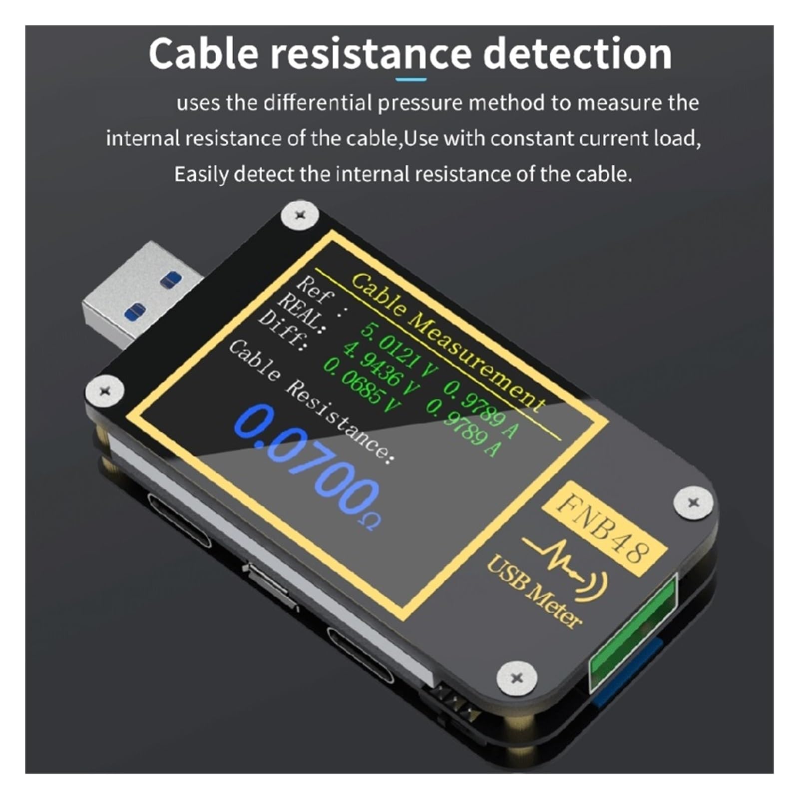 Tester USB Woltomierz wyzwalający PD Amperomierz Prąd i woltomierz Tester USB QC4 + PD3.0 2.0 PPS Protokół szybkiego ładowania Tester pojemności