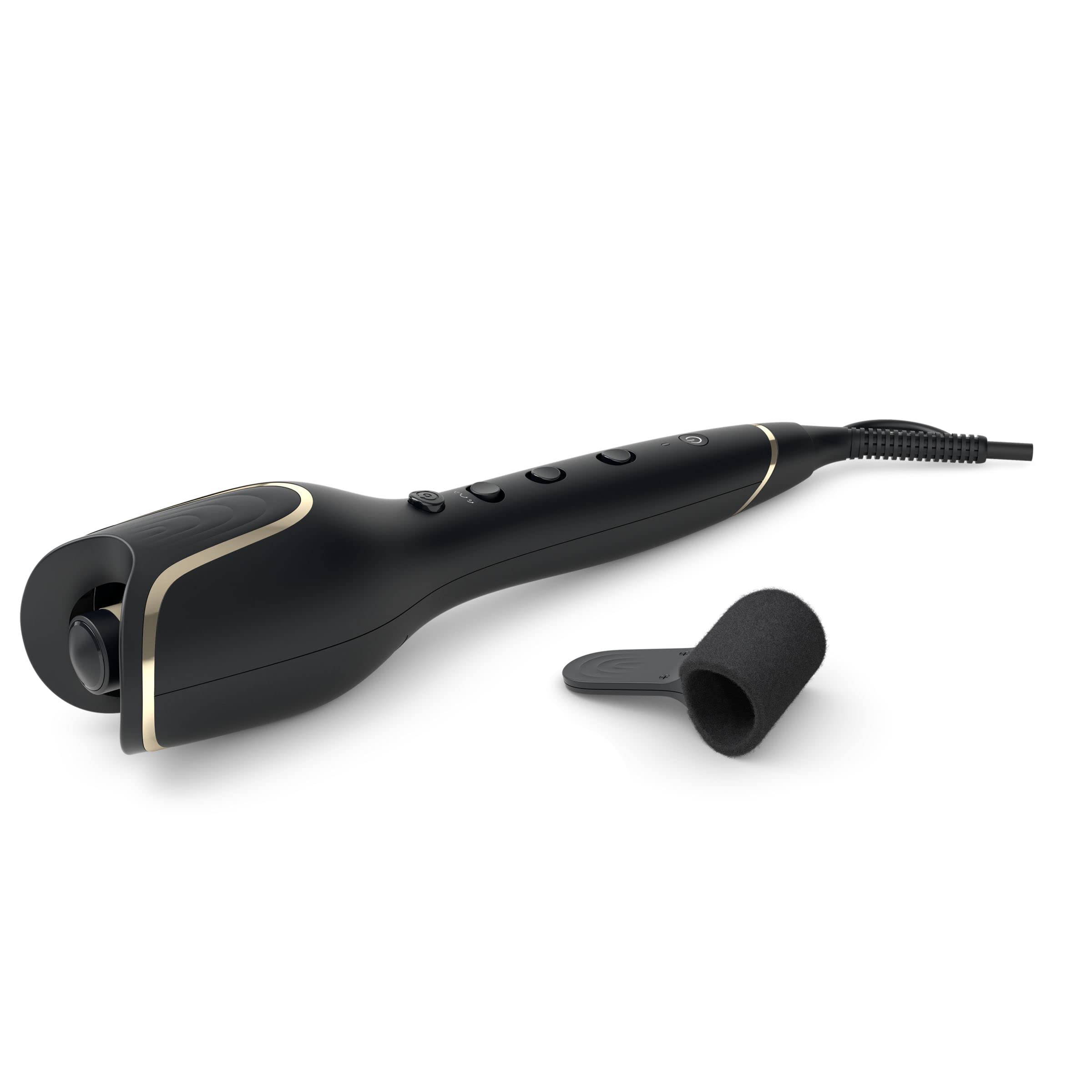 Philips StyleCare Prestige Auto Curler | Hair Styling | Smart Curling System | Keratin Ceramic | Heat Proof | Black | BHB876/03