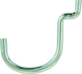 Crawford 14115 Peg Hook, Black/Silver - Pack of 6