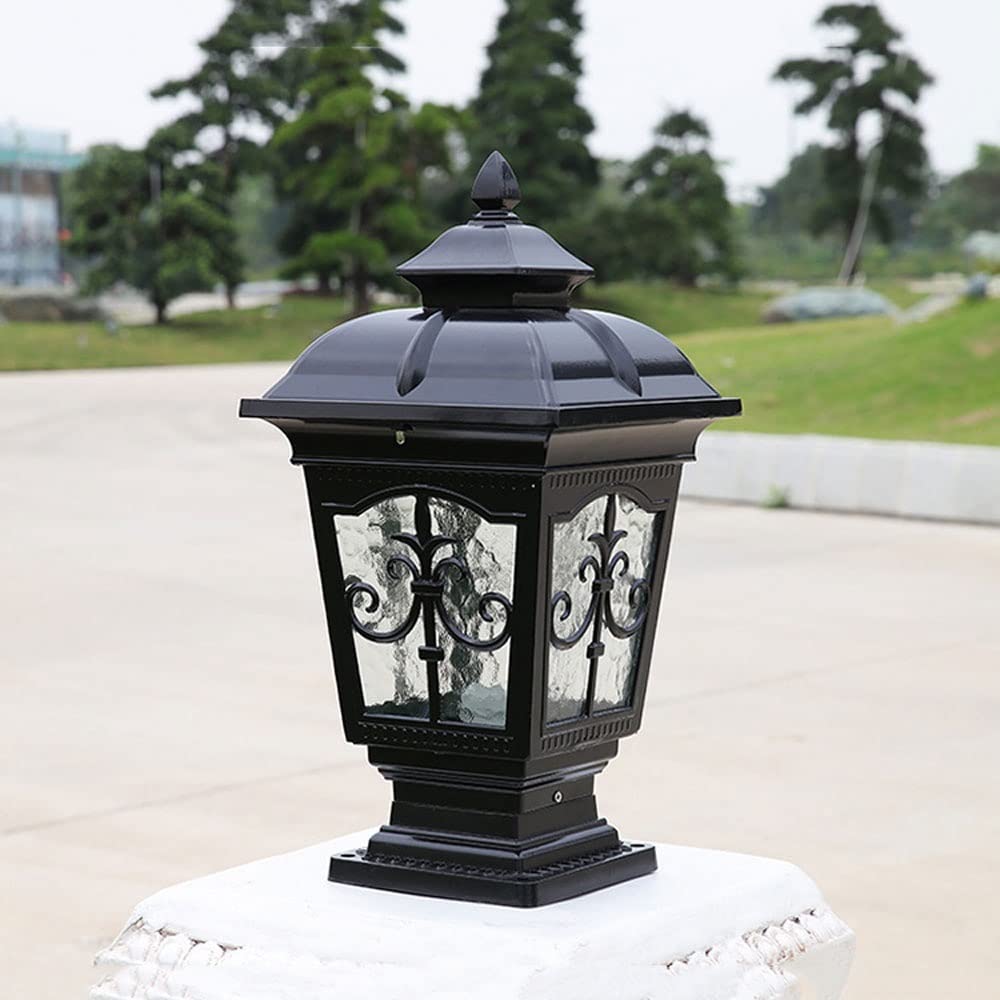Wodoodporne zewnętrzne europejskie lampy ogrodowe do willi ogrodowej, lampa filarowa, oświetlenie ścienne, filar, drzwi, ogrodzenie kwiatowe, strzała zewnętrzna, lampy słupkowe