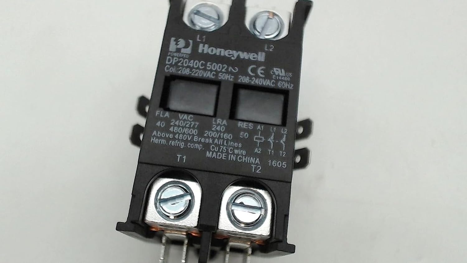 Compatible with Dp2040C5002 Honeywell 2Pole 40A/240V Pwrpro Cntactr Dp2040C5002 R2MidW28632