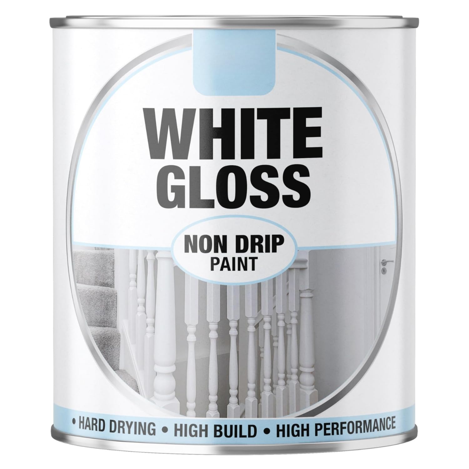 Inspired Essentials 300ml Non Drip Paint Tin Exterior Interior Hard Drying Performance Multi-Purpose Paint Tin for Metal, Wood, Plastic, Walls with Perfect Finish (1, 151 - White Gloss)