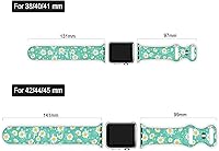 Vista 17 de Watch Band Compatible with Apple Watch 38mm 40mm 41mm 42mm 44mm 45mm for Women Men Sport Silicone Wristbands Strap for IWatch Series 7 6 5 4 3 2 1