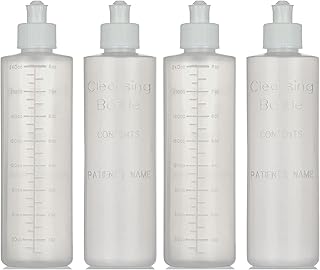 Perineal Squirt Bottle [4 Pack] Refillable Postpartum Lavette Cleansing Irrigation Peri Wash Bottle - 8oz - New Moms or Bidet Use