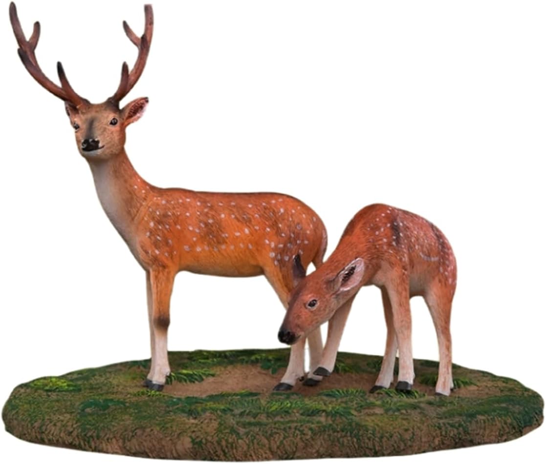 Resin Spotted Deer Model Animal Figure