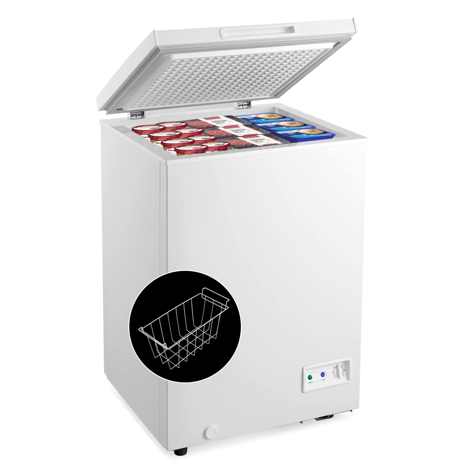 PETSITE PE0454X 3.5 cu ft Chest Freezer White
