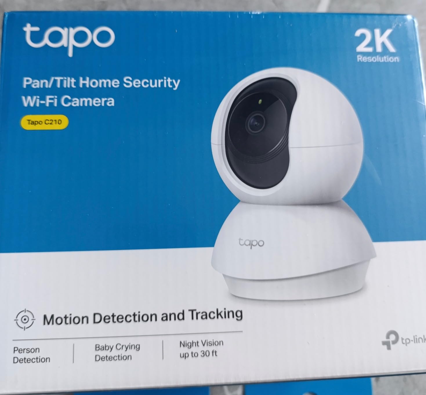 Tapo C210 Indoor 2K PTZ Security Camera with Advanced Night Vision