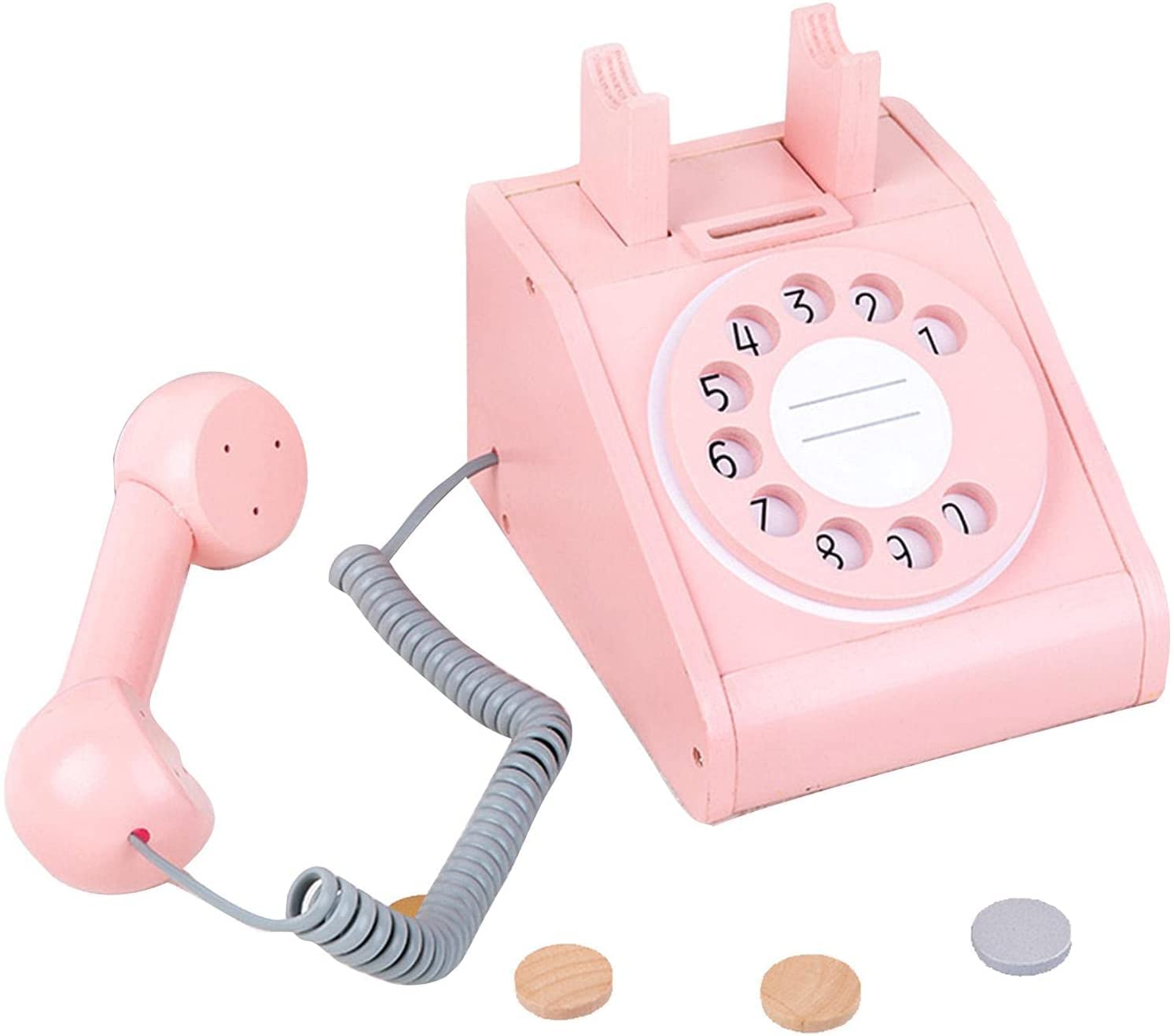 ピンクのダイヤル式おもちゃ電話 Amazon.co.jp: レトロな回転式ダイヤル電話玩具 電話機 ヴィンテージ