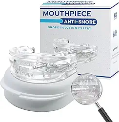 Protetor Bucal Anti-Ronco e Anti-Bruxismo, Silicone Transparente, Ajustável