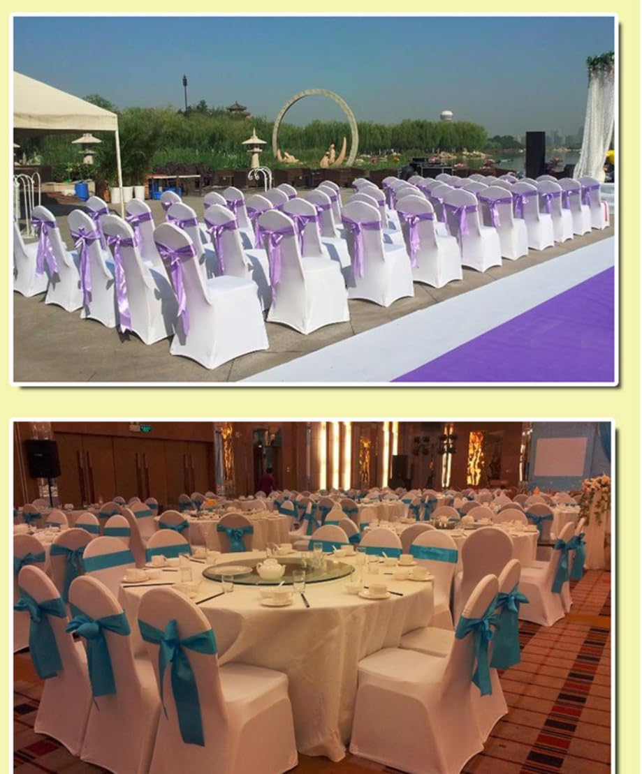 6 coprisedia universali, elasticizzate, per battesimo, compleanno, matrimonio, banchetto, feste, colore arancione
