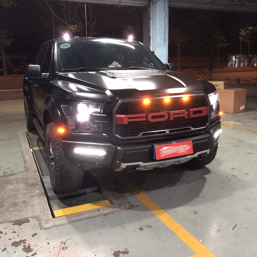 Światła LED do jazdy dziennej DRL do compatible for Ford F-150 Raptor 2017-2021, 6000K LED przedni zderzak DRL