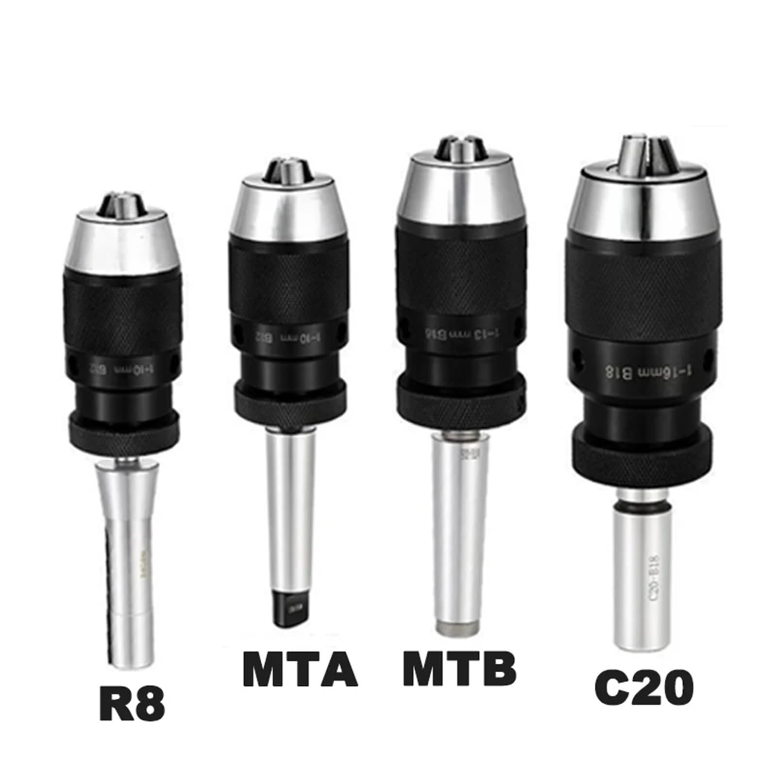 B10 B12 B16 B18 B22 samozaciskowy uchwyt wiertarski MT1 MT2 MT3 MT4 C16 C20 R8 Morse uchwyt wiertarski tokarka 1-10 1-13 mm 1-16 mm MTA MTB(MTA1-B12 (1-10 mm))
