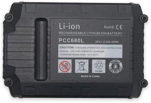 Miniatura 4 de PCC685L Replacement Battery for Porter Cable PCC680L PCC681L PCC682L PCC685LP Cordless Drill Tools Battery(20V 2Ah)