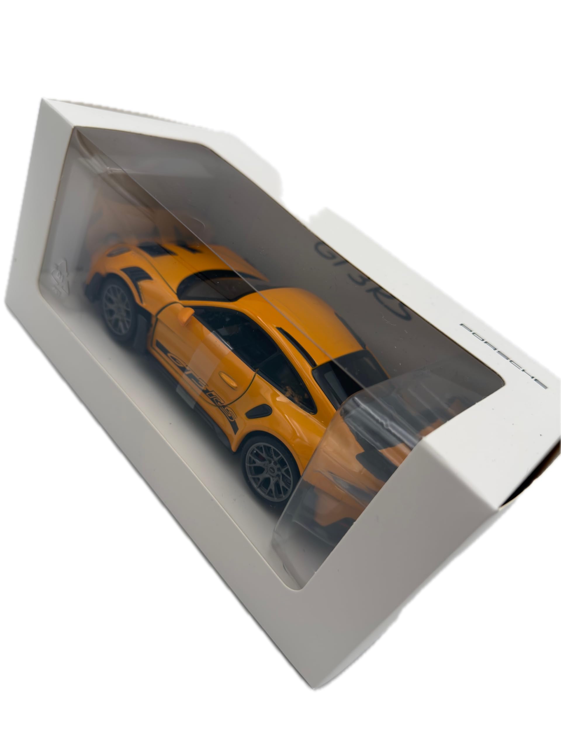 Porsche 911 (992) GT3 RS Modellauto 1:24, gelb - Detailgetreues Sammlermodell I GT Marketing I Miniatur Fahrzeug (Museum Edition)