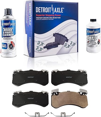 Miniatura 208 de Detroit Axle - Pastillas de Freno Delantero para Ford Fusion Lincoln MKZ Zephyr Mercury Milan Mazda 6, Pastillas de Freno Cerámica Reemplazo