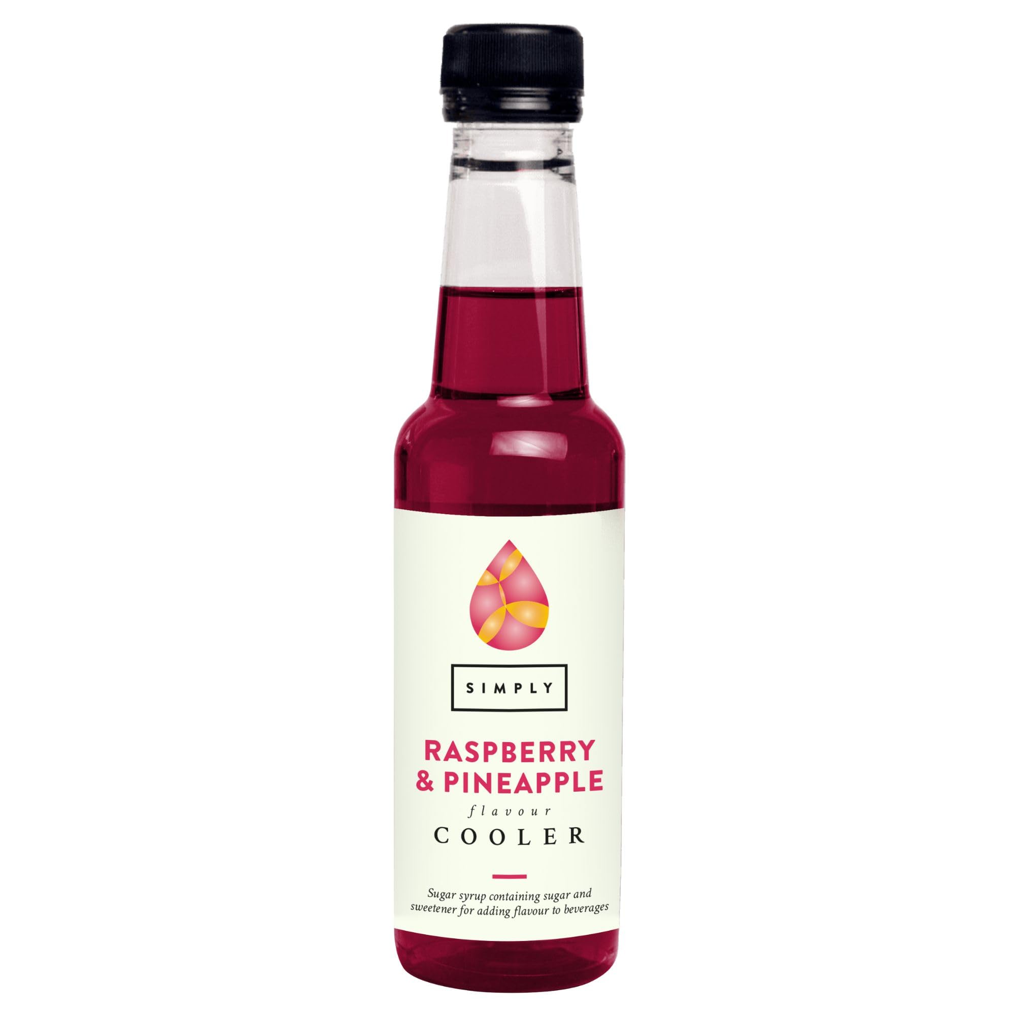 Simply Raspberry & Pineapple Cooler, Vegan & Gluten Free Beverage Syrup for Cocktails & Mocktails (250ml)