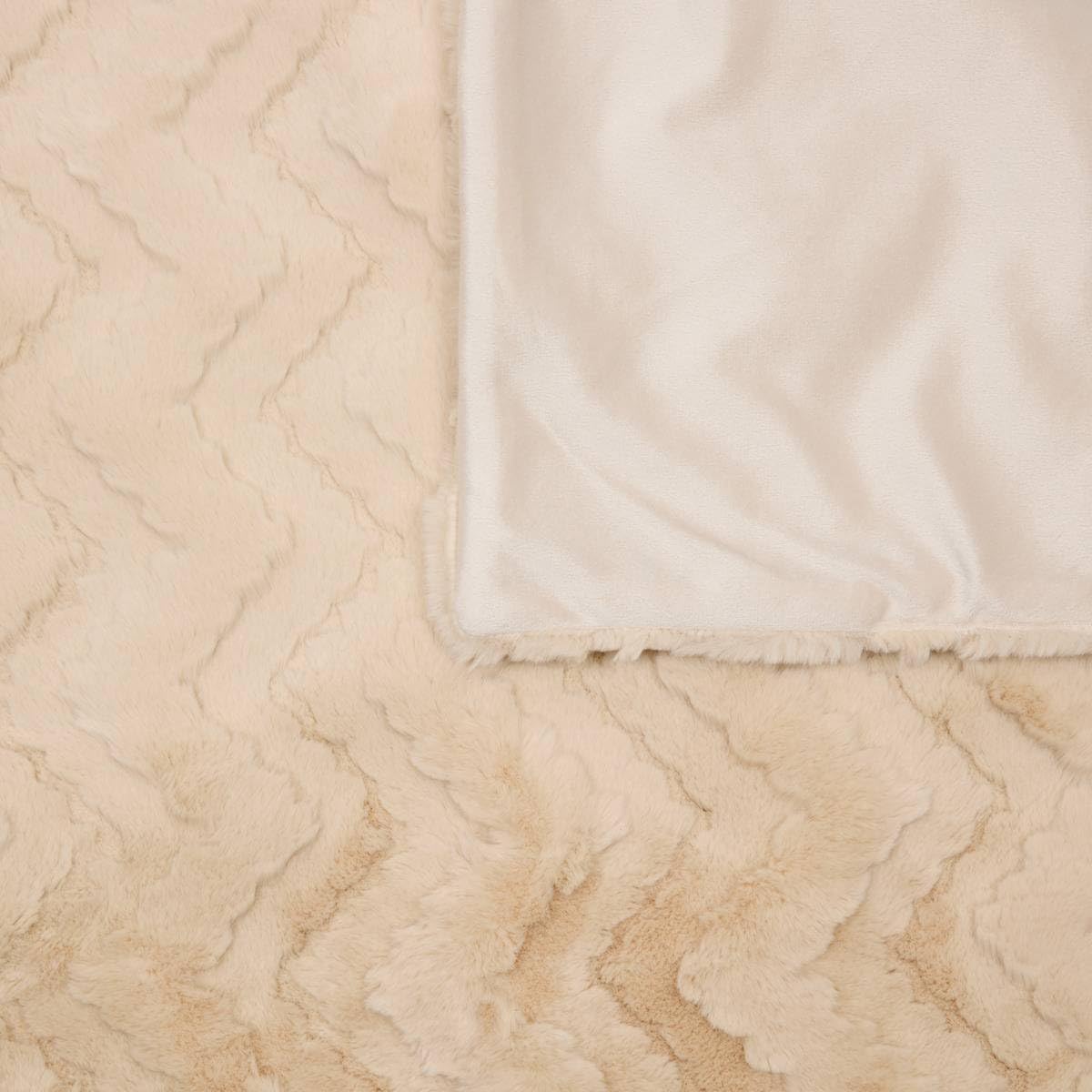 Atmosphera - Plaid nalia 180 x 230 cm, beige